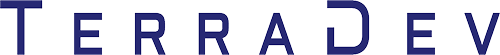 TERRADEV logo in large, dark blue block letters.